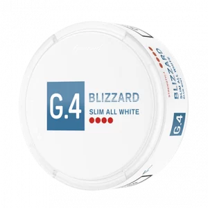 G 4 Blizzard Slim All White Portion